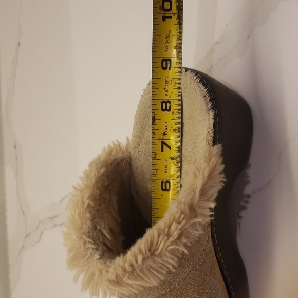 CROCS Clogs Suede Fur Heel Women's (size 6) - Picture 12 of 12